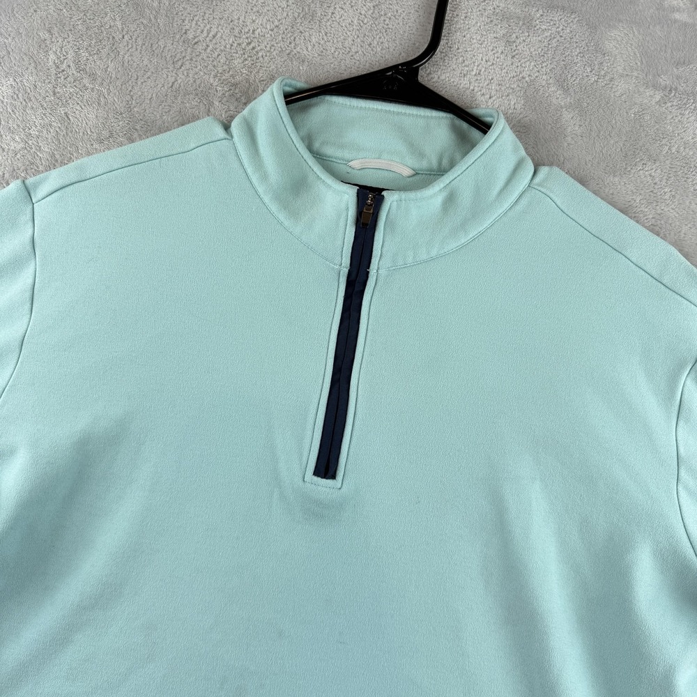 Swannies Sweatshirt Womens Medium Mint Green 1/4 Zip Pullover Golf Performance